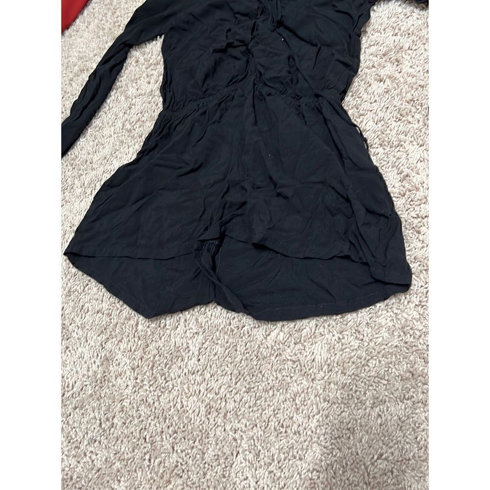 Forever21 Long Sleeve Corset tie detail neck romper cinch waist - Picture 3 of 3